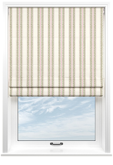 Noble Stripe, Moss - Twist&Fit Roman Blind